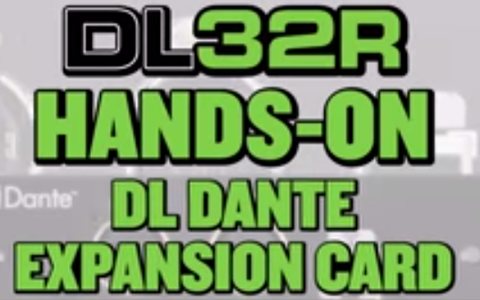 Mackie DL32R - Video - DL Dante Expansion Card Overview